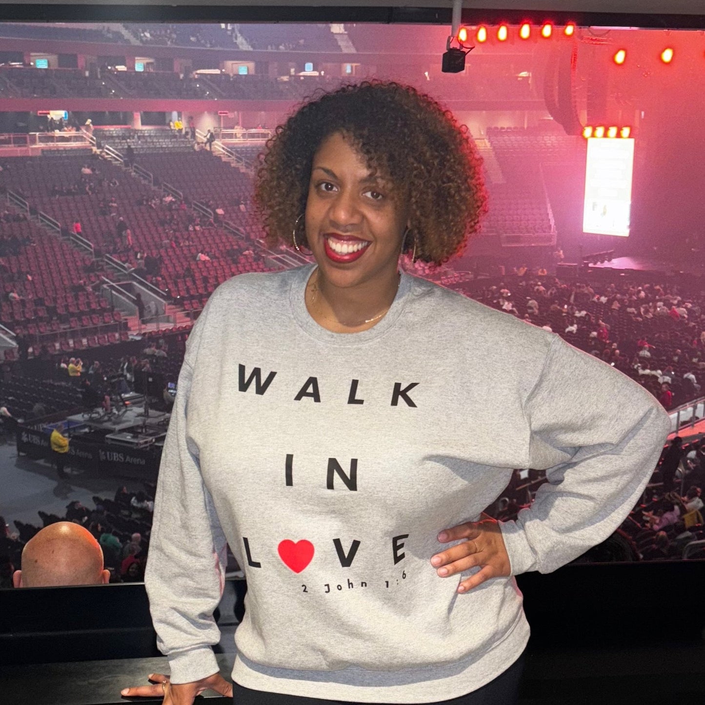 Walk in Love Crewneck Sweatshirt - Heather Gray