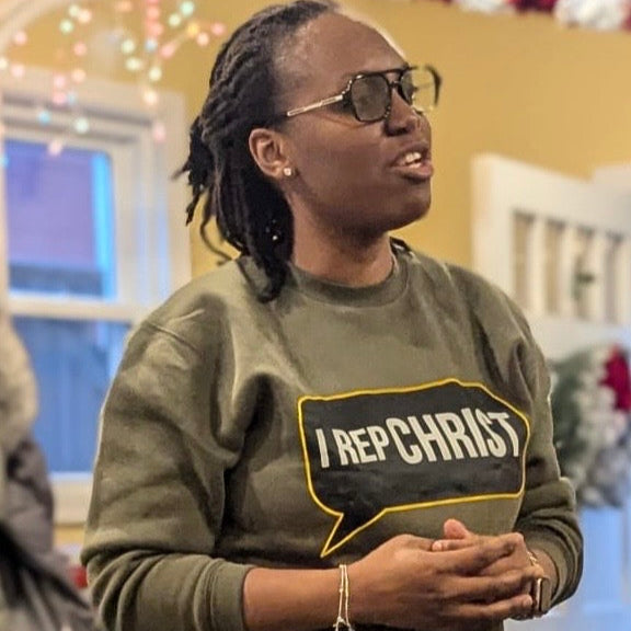 I REP CHRIST - Premium Crewneck Sweatshirt